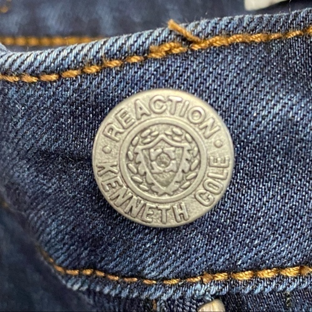 KENNETH COLE Dark Blue Washed Skinny Jeans - Picture 3 of 8